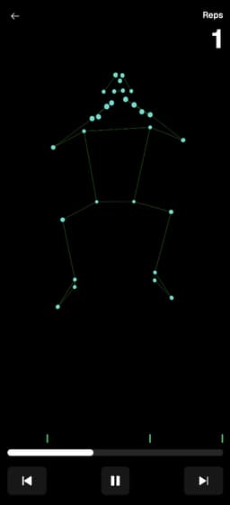 workout exercise review in 3D